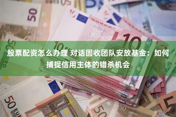 股票配资怎么办理 对话固收团队安放基金：如何捕捉信用主体的错杀机会