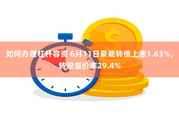 如何办理杠杆容资 6月11日豪能转债上涨1.63%，转股溢价率29.4%