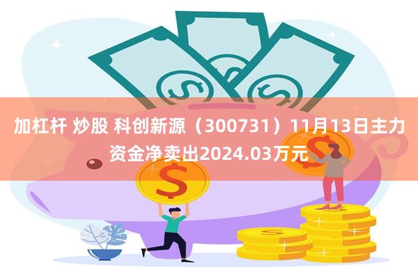 加杠杆 炒股 科创新源（300731）11月13日主力资金净卖出2024.03万元